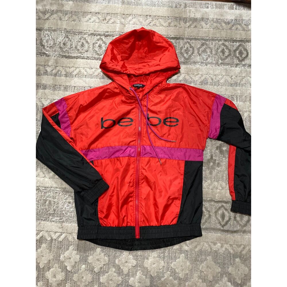 Bebe Sport Windbreaker Jacket Size Small